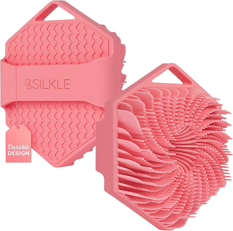 Silicone Body Scrubber - Exfoliating Bath Brush and Skin Cleanser - Shower Sponge for Gentle Body... | Amazon (US)