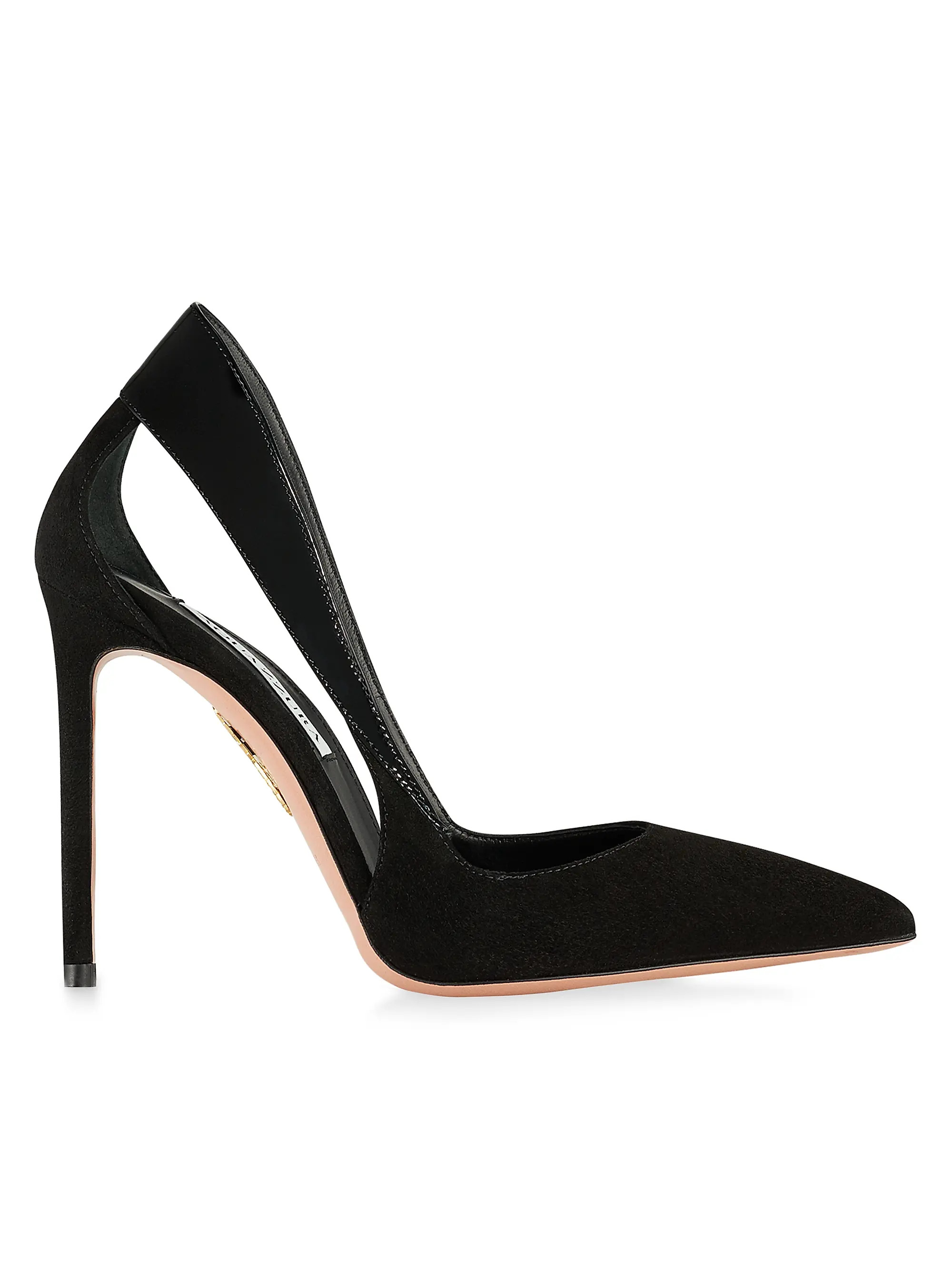 Dangerous Liaisons 105MM Suede & Leather Pumps | Saks Fifth Avenue