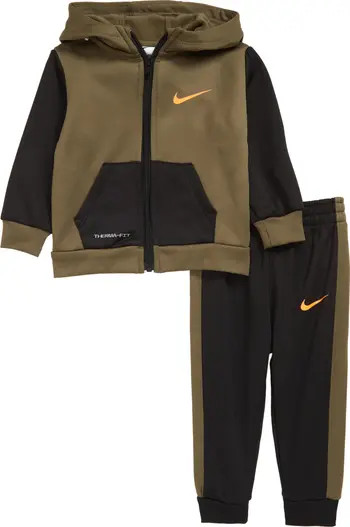 Nike Therma-FIT Colorblock Hoodie & Joggers Set | Nordstrom | Nordstrom