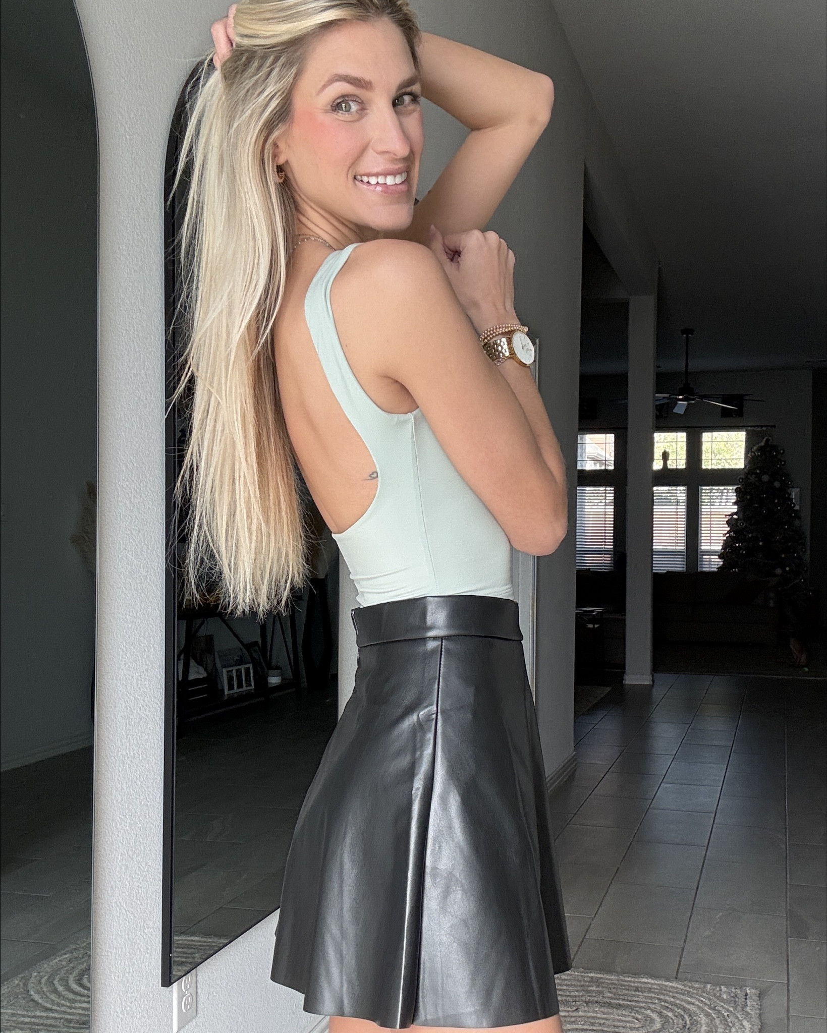 This smoky green cropped tank looks and feels expensive. The high-stretch, dual-layer fabric hugs your body like a second skin and gives a compressive fit that’s super flattering. And the open-back detail? Stunning without sacrificing comfort. Breathable enough for workouts, cute enough for brunch or errands. If you like sporty-chic tops that shape you and stay put, this one’s a winner.

#LTKCyberWeek #LTKootd #LTKTall