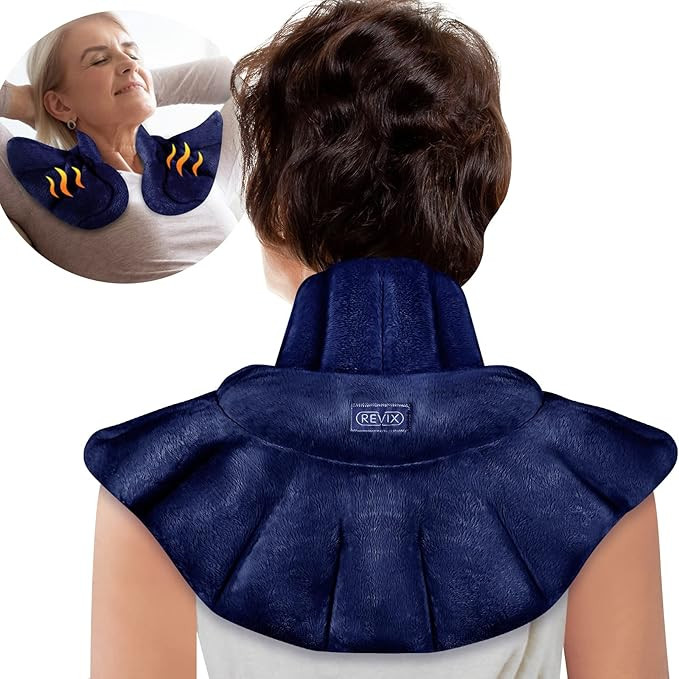 REVIX Microwave Heating Pad for Neck Shoulders and Back Pain Relief, Weighted Hot Neck Shoulder W... | Amazon (US)