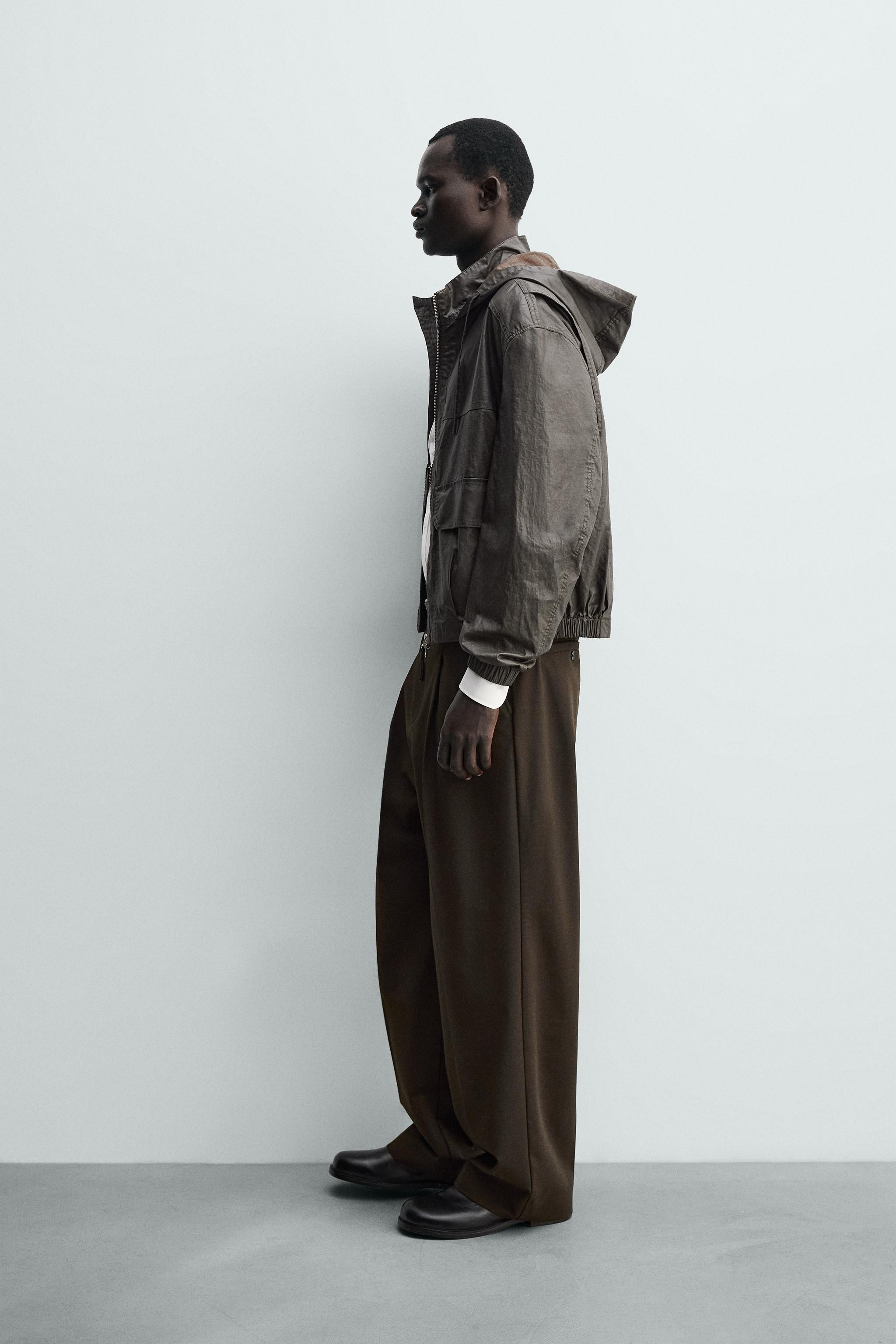 PLEATED WIDE-LEG TROUSERS | Zara UK