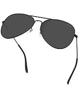 Amazon.com: SOJOS Classic Aviator Sunglasses for Women Men Metal Frame Spring Hinges SJ1030, Blac... | Amazon (US)