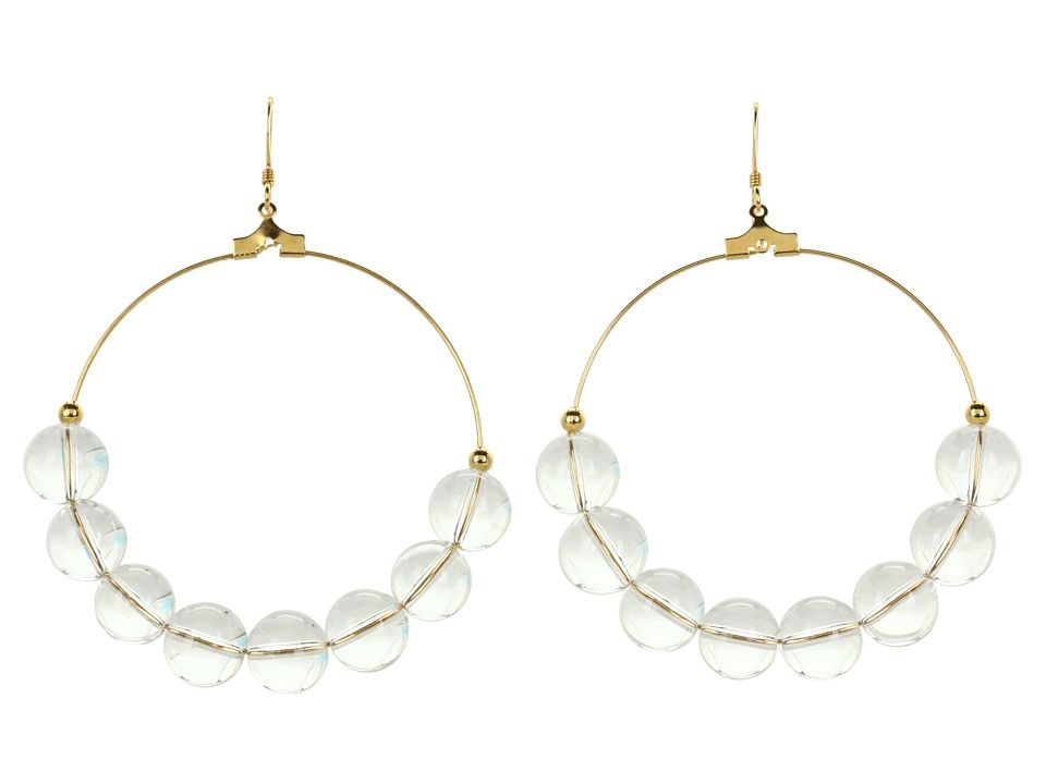Kenneth Jay Lane - 3688EX (Gold/Clear) Earring | Zappos