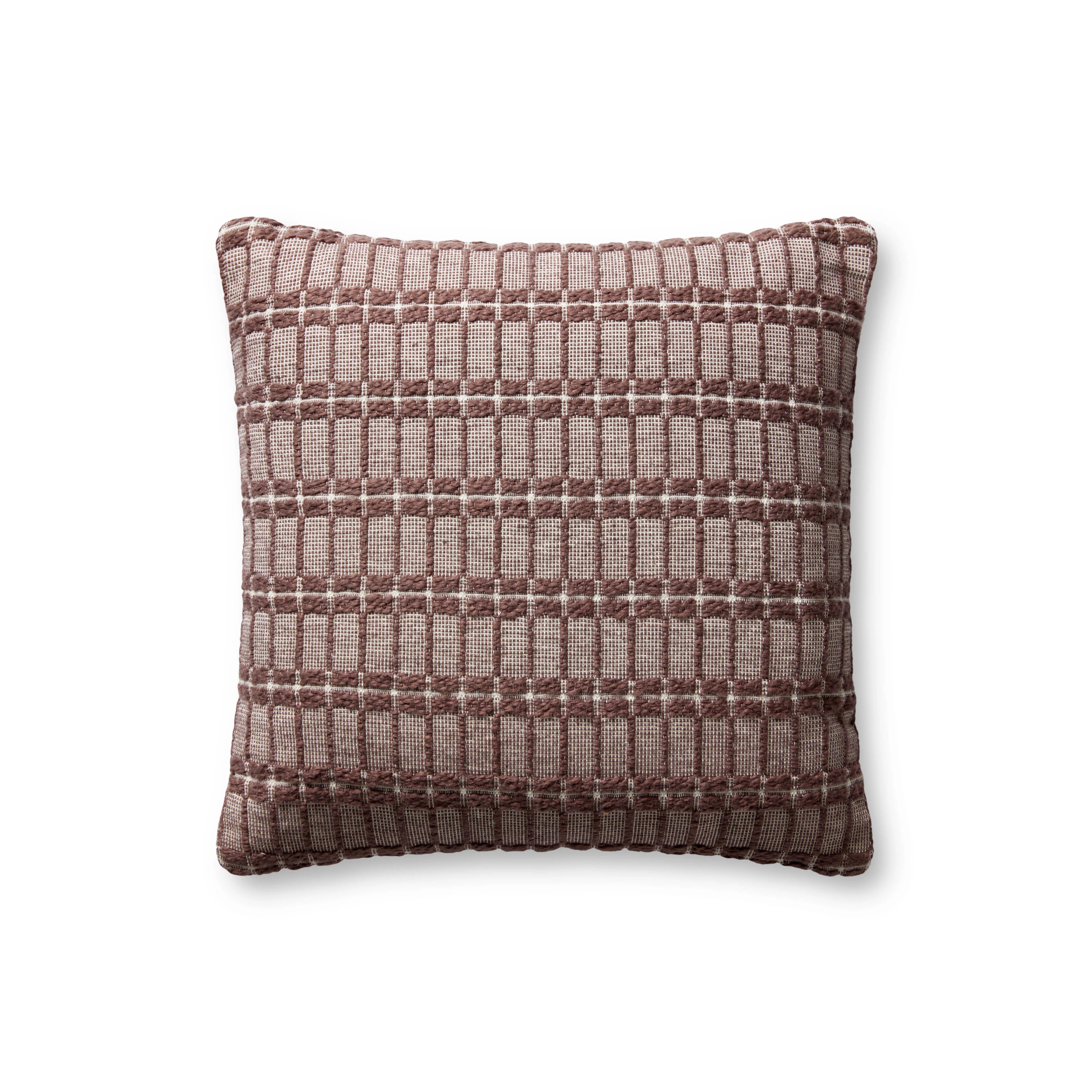 Chris Loves Julia x Loloi Poe Burgundy 18'' x 18'' Decorative Pillow | Walmart (US)