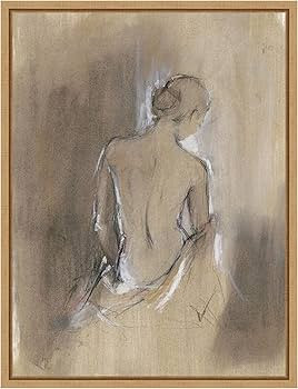 Amanti Art Framed Canvas Wall Art 24x18 Embellished Contemporary Figure II by Ethan Harper, Frame... | Amazon (US)