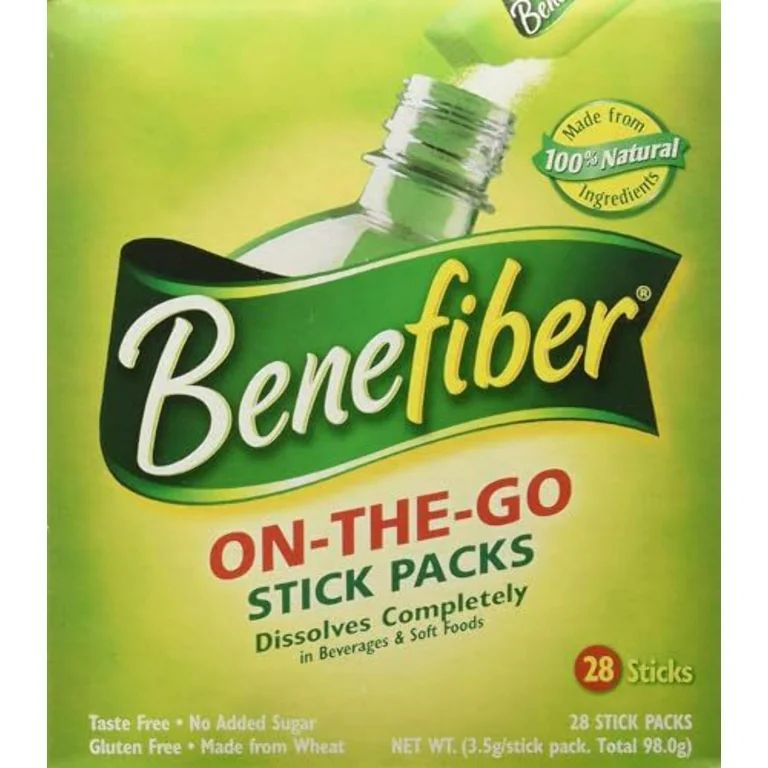 Benefiber On the Go Prebiotic Fiber Powder, Unflavored, 3.92 oz, 28 Ct - Walmart.com | Walmart (US)