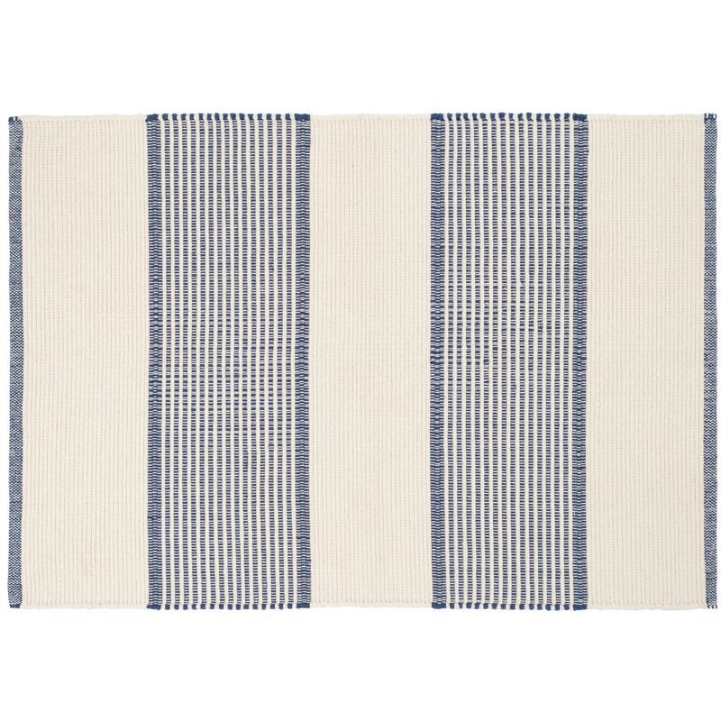 La Mirada Handwoven Rug, Navy | One Kings Lane