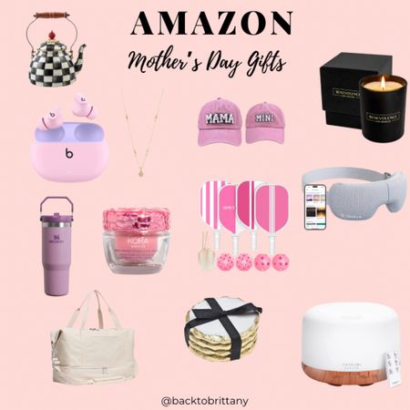 Last minute Mother’s Day gifts ideas from Amazon.

Mother’s Day gift inspo.

Pink pickleball set
