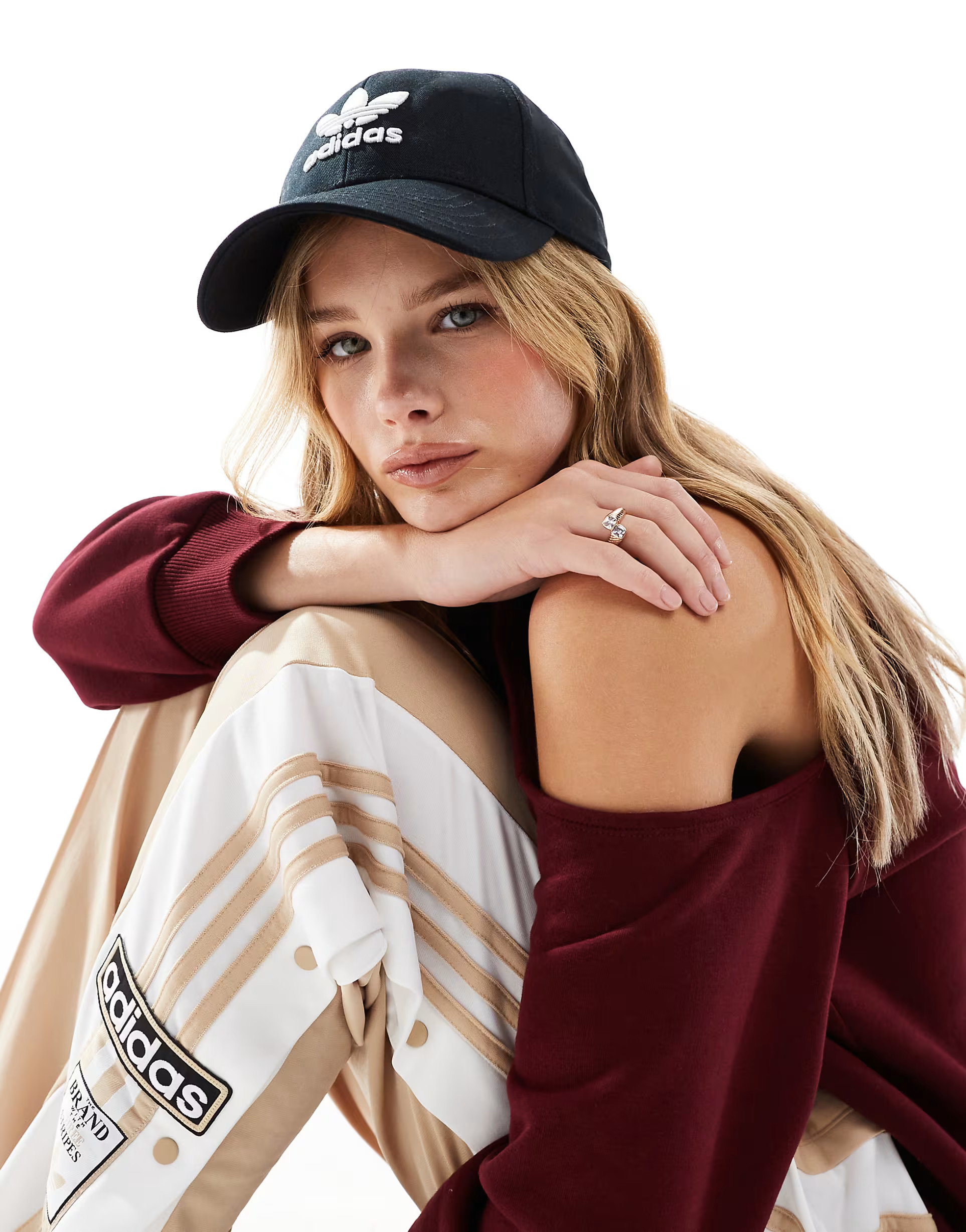 adidas Originals trefoil baseball cap in black | ASOS | ASOS (Global)