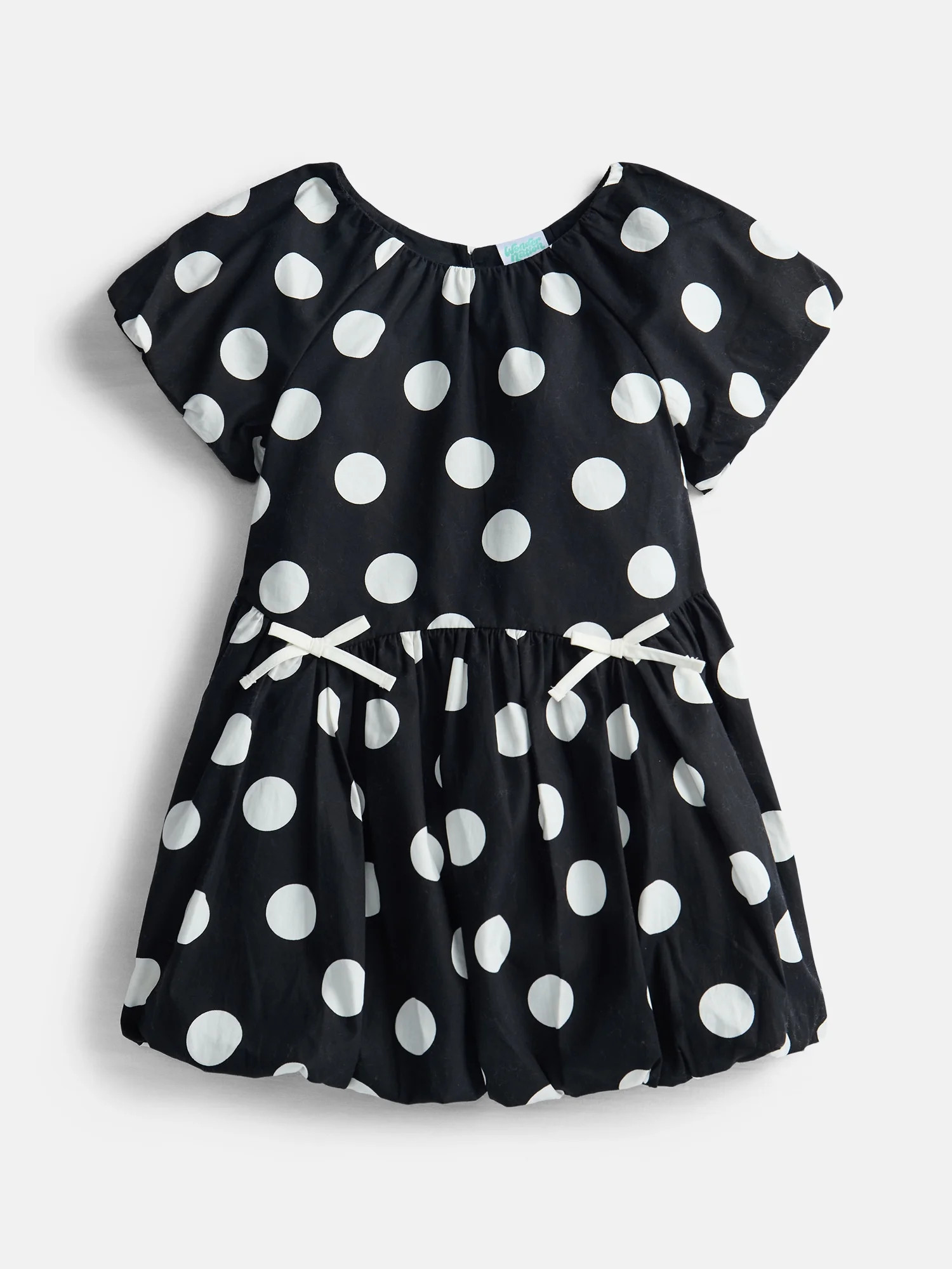 Wonder Nation Toddler Girls' Print Cotton Dress with Bubble Hem, Sizes 12M-5T | Walmart (US)