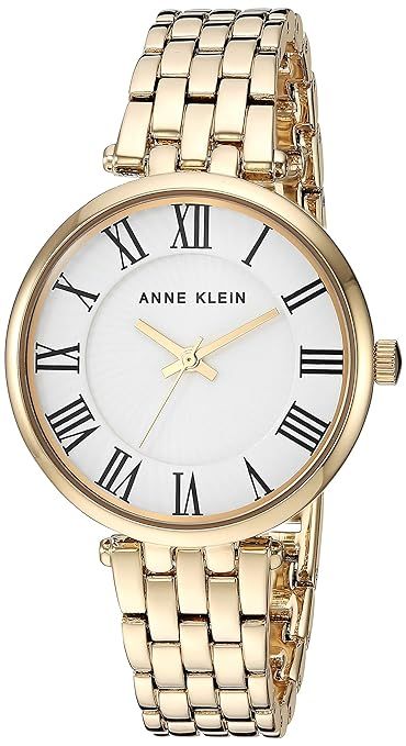 Anne Klein Women's AK/3322 Roman Numeral Metal Bracelet Watch | Amazon (US)