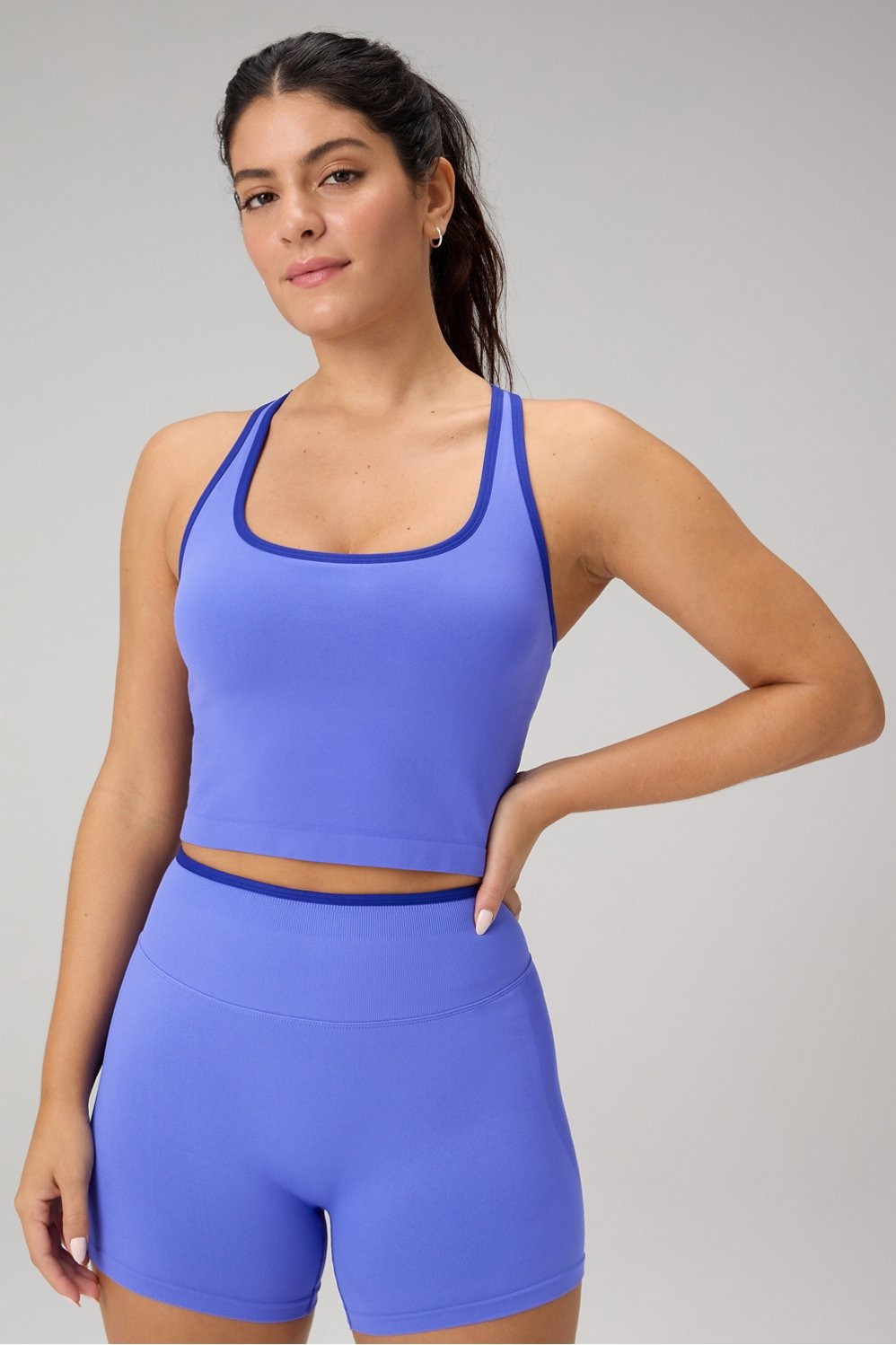 Seamless Cropped Built-In Bra Tank | Fabletics