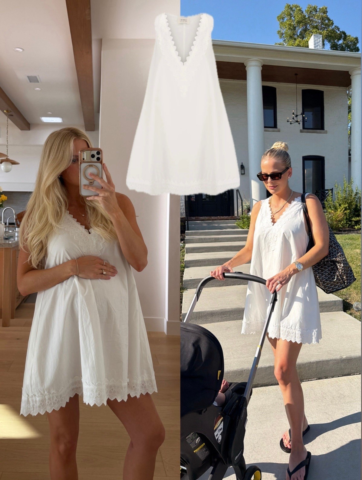 SIZE: US 4 in dress (linked similar as well)! Currently loving in pregnancy and postpartum! #kathleenpost

Summer dress 2026, pregnancy style, casual chic dress, resort wear, vacation dress, maternity look, bump friendly