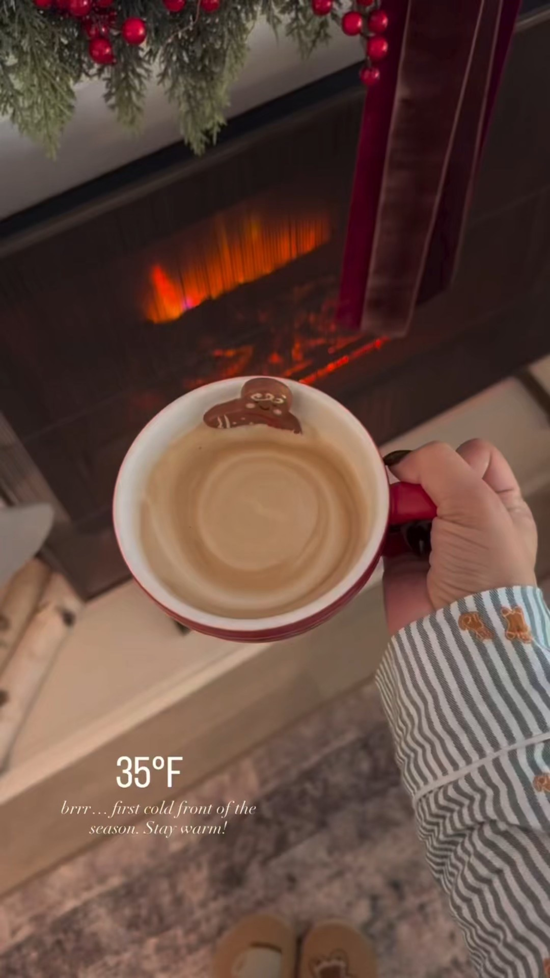 Gingerbread pajama set and mug. 
Got these pj’s for the whole family to match, even for our pup! 🥹

#LTKHoliday