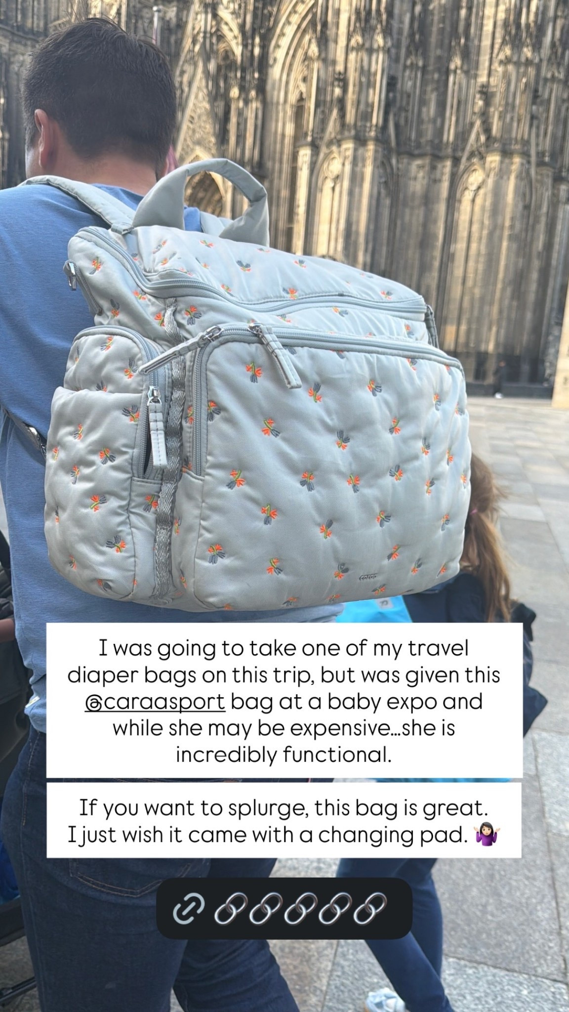 I was going to take one of my travel diaper bags on this trip, but was given this @caraasport bag at a baby expo and while she may be expensive…she is incredibly functional. 

If you want to splurge, this bag is great. 
I just wish it came with a changing pad. 🤷🏻‍♀️

#LTKTravel #LTKBump #LTKBaby