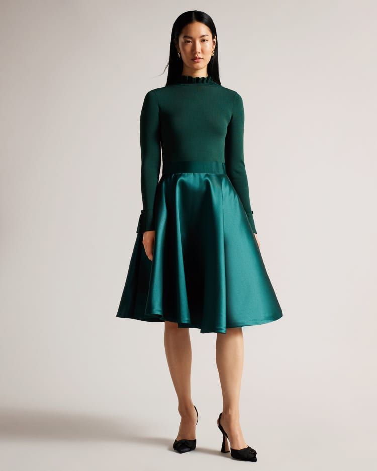 Knitted Frill Full Skirt Dress | Ted Baker (US)