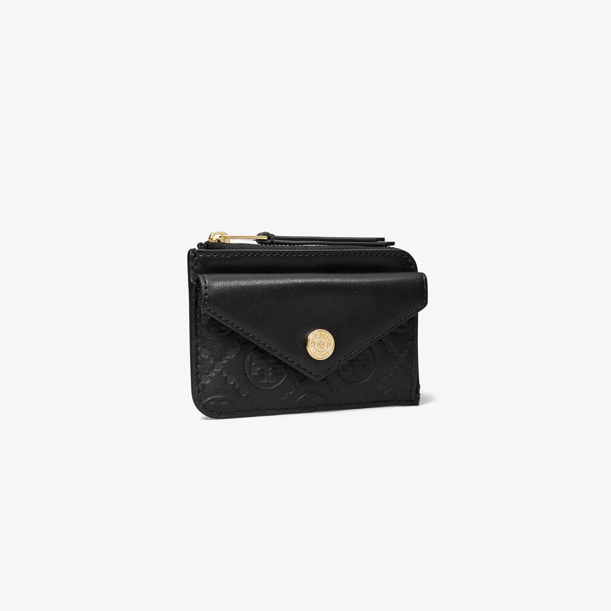 T MONOGRAM LEATHER ZIP CARD CASE | Tory Burch (US)