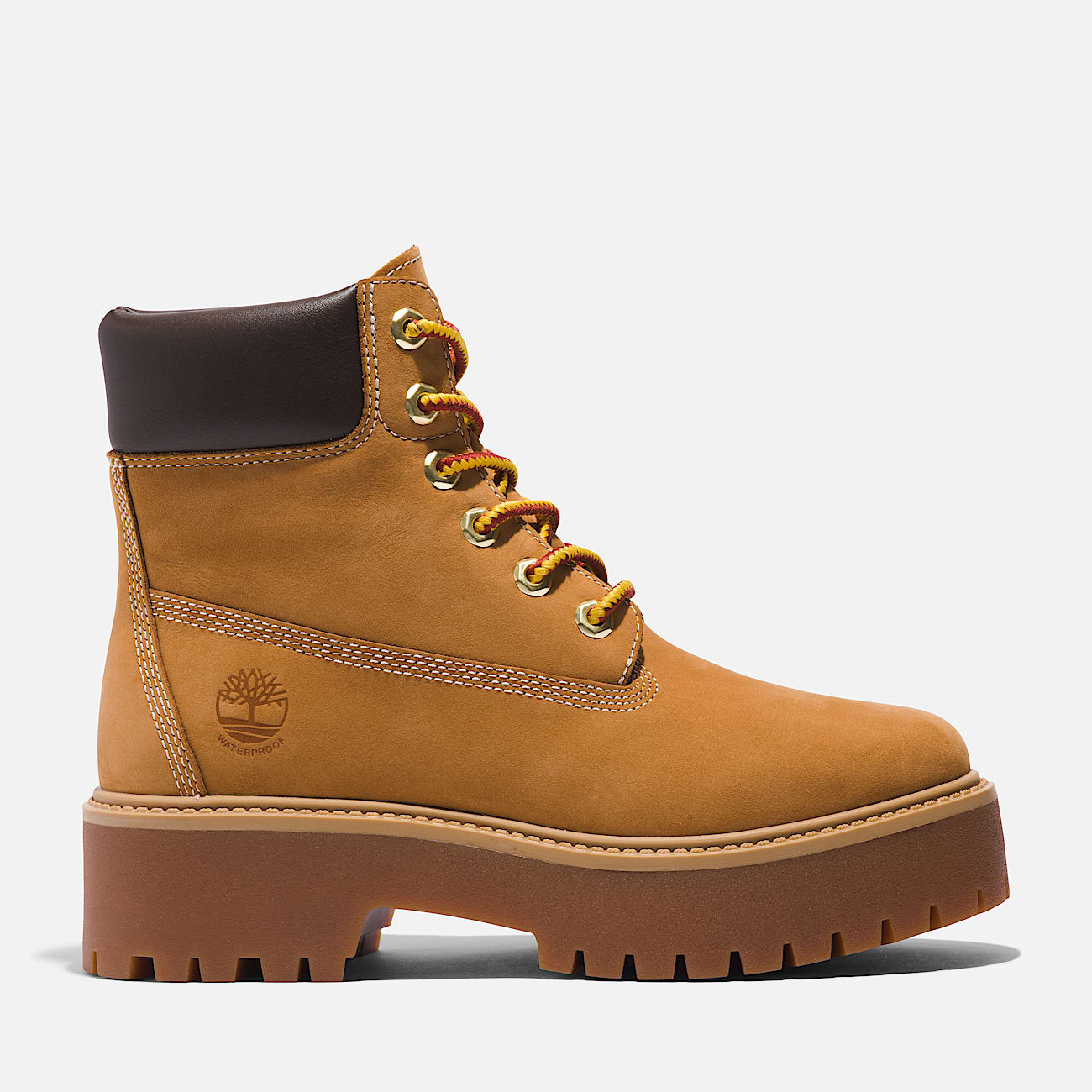 Stone Street 6-Inch Lace-Up Waterproof Boot for Women in Yellow | Timberland (UK)
