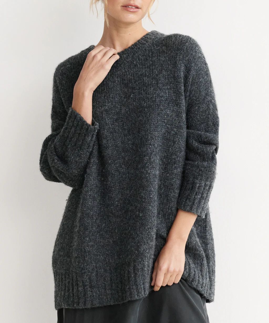 Alpaca Cocoon Crewneck | Jenni Kayne