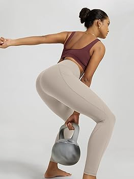 ODODOS Women's High Waisted Yoga Leggings with Pockets, Tummy Control Non See Through Workout Ath... | Amazon (US)