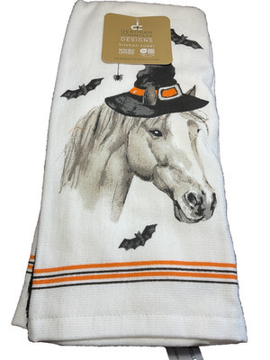 DEBORAH CONNOLLY DESIGNS KITCHEN TOWELS (3) HORSE WITCH HAT COTTON LYOCELL NIP | eBay US