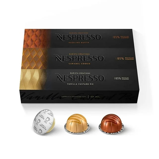 Nespresso Capsules VertuoLine, Barista Flavored Pack, Mild Roast Coffee, 30 Count Coffee Pods, Br... | Walmart (US)