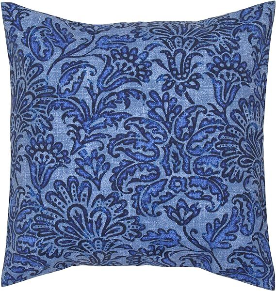 Decorative Things Outdoor Pillows for Patio Furniture Made of Tommy Bahama Fabric Blue Batik ONE ... | Amazon (US)