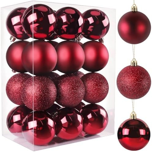 TranquilBliss Christmas Ball Ornaments 24pcs 2.5-Inch Tree Decorations - Ideal for Xmas Tree, Hol... | Amazon (US)