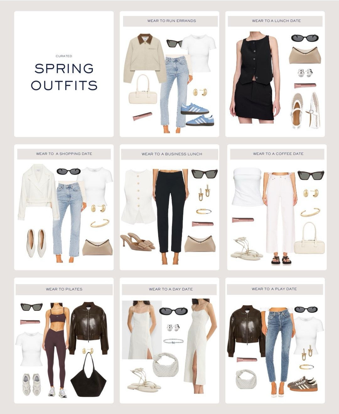 What to Wear - Spring Edition 2

——
#whattowear #springoutfits #springdress #sneakersoutfit #styledoutfits #athleisure #workoutwear #revolve #adidas #sandals 

#LTKsummer #LTKstyletip #LTKspring