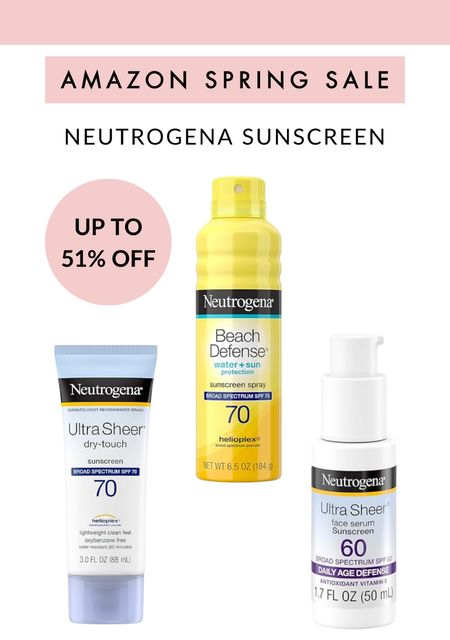 Amazon spring sale ✨ neurogena sunscreen up to 51% off



#LTKbeauty #LTKfindsunder50 #LTKsalealert