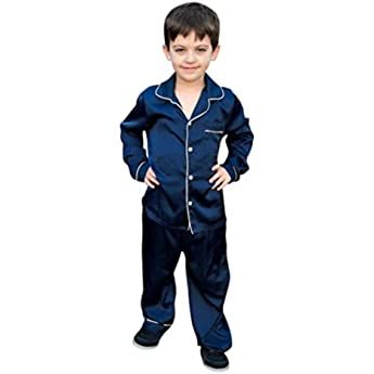 Pajamas Kid Unisex Pjs Set Girls Boys Silk Pajamas Set Satin Long Sleeve 2 Piece Clasic Sleepwear fo | Amazon (US)