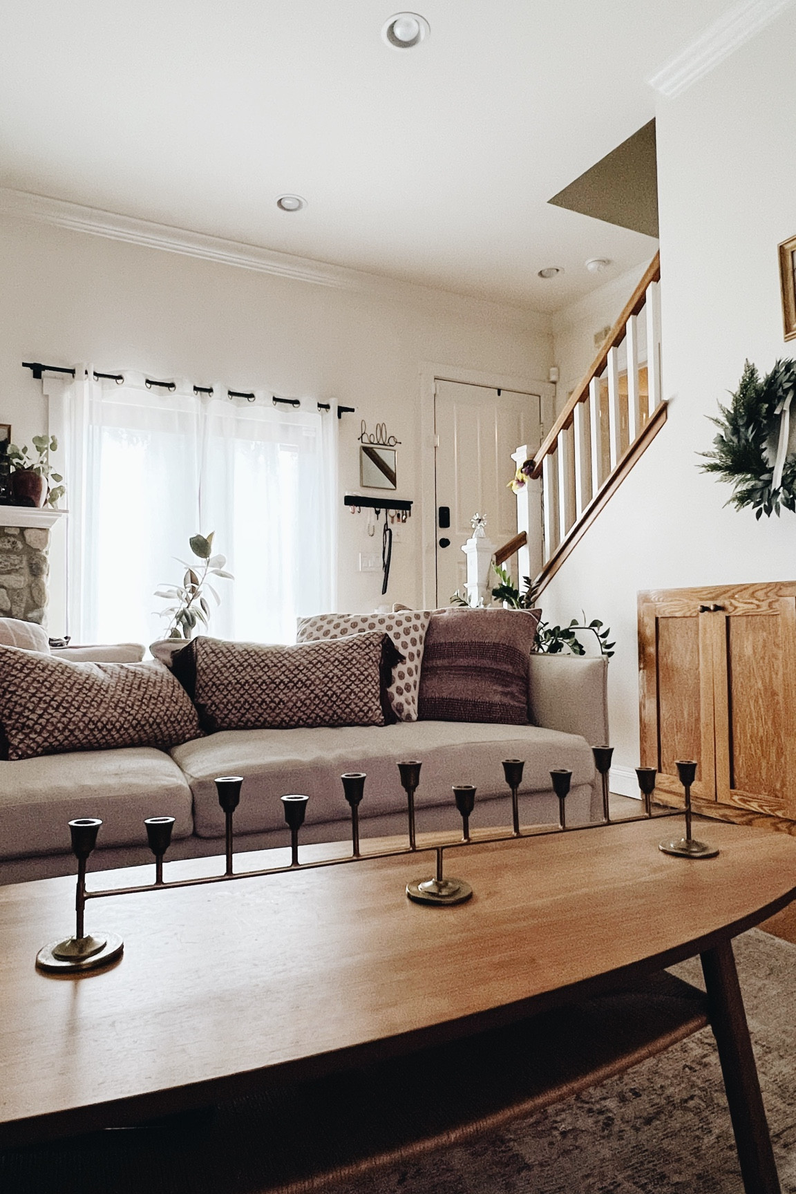 Oversized antique brass taper candle holder.
-
Target finds - 12 candle holder - affordable home decor - fireplace mantel decor 

#LTKfindsunder50 #LTKHoliday #LTKhome