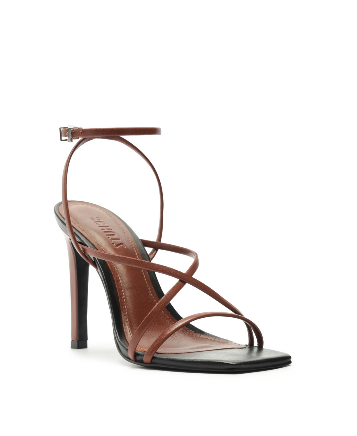 Schutz Women's Bari Square Toe Sandals - Black | Macy's