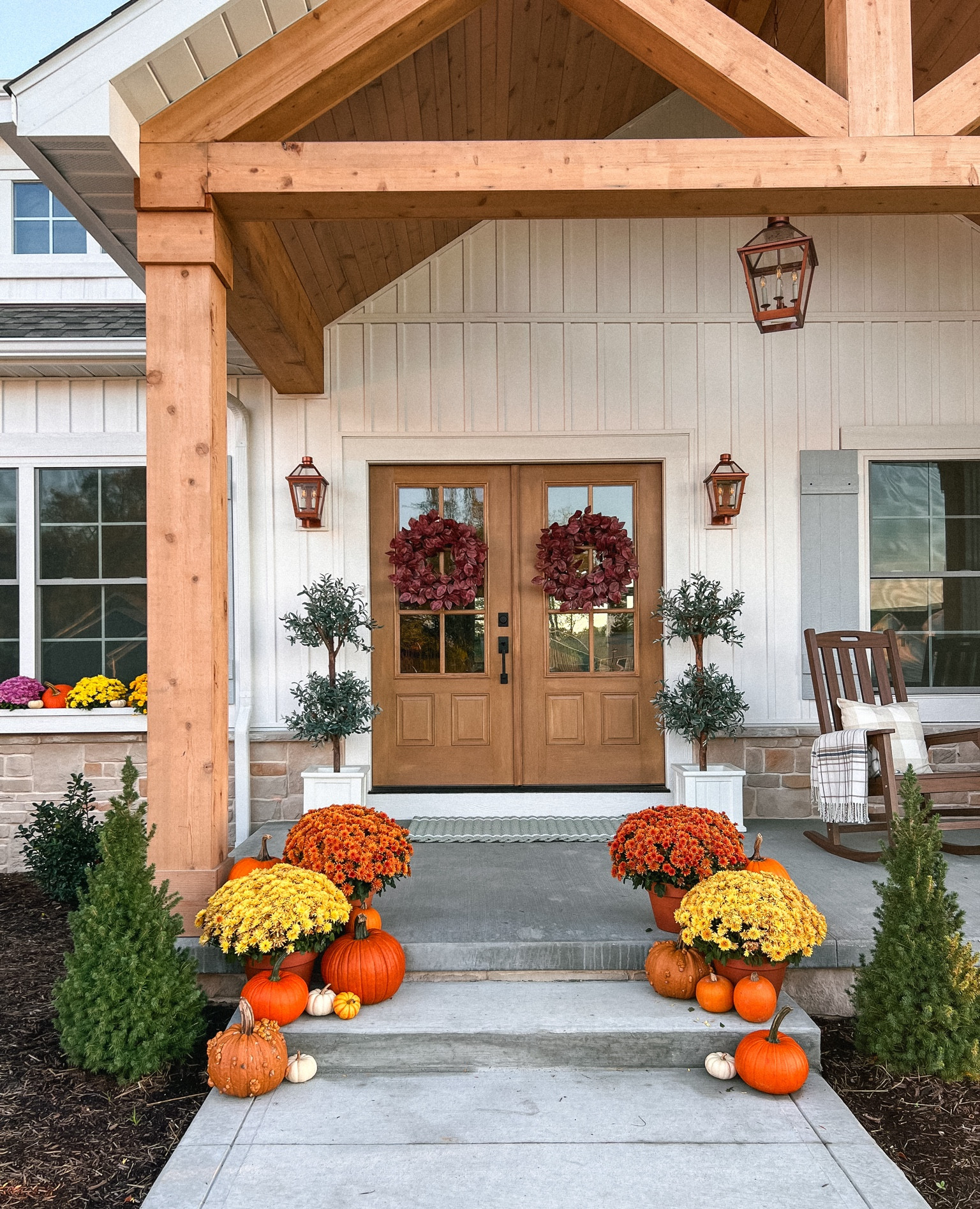 Fall front porch. 

Farmhouse porch, cottage porch, fall decor


#LTKSeasonal #LTKHalloween #LTKHome
