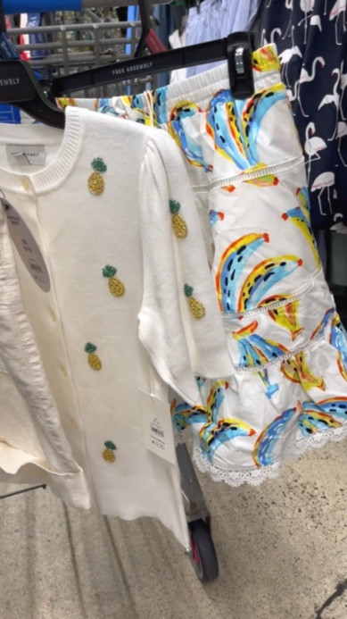 Pretty white tank top, relaxed shorts, pineapple cardigan, and  banana skirt at Walmart.

Bachelorette party outfits, bachelorette accessories, vacation packing, resort wear 2026, beach vacation, resort wear, summer clothing, white clothing, destination wedding, beach wedding, honeymoon packing.

#LTKSeasonal #LTKTravel