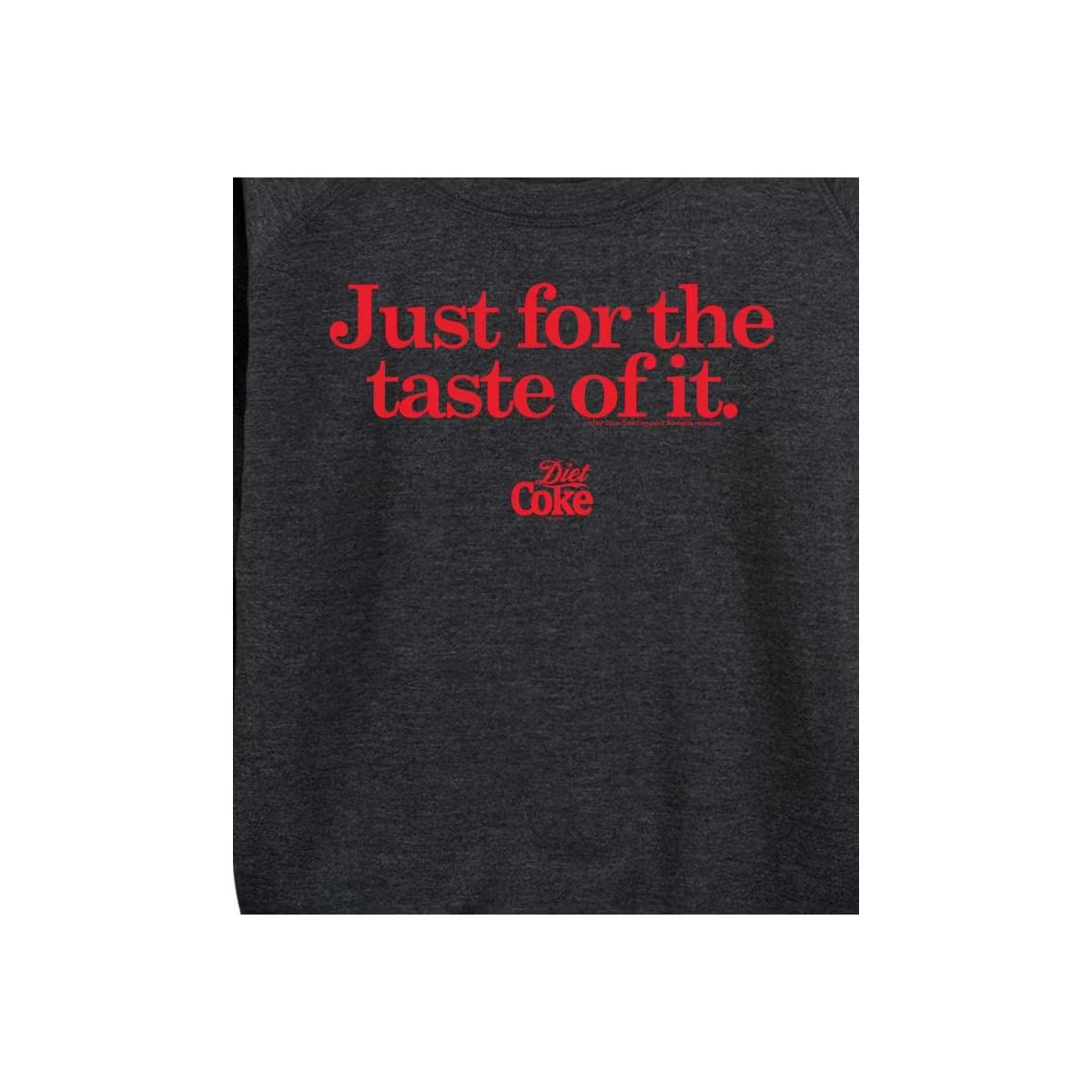 Women's - Diet Coke - Just For The Taste Of It Lightweight French Terry Wide Neck Long Sleeve Shi... | Target