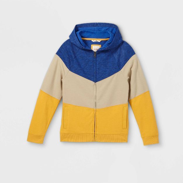 Boys' French Terry Colorblock Hoodie - Cat & Jack™ | Target
