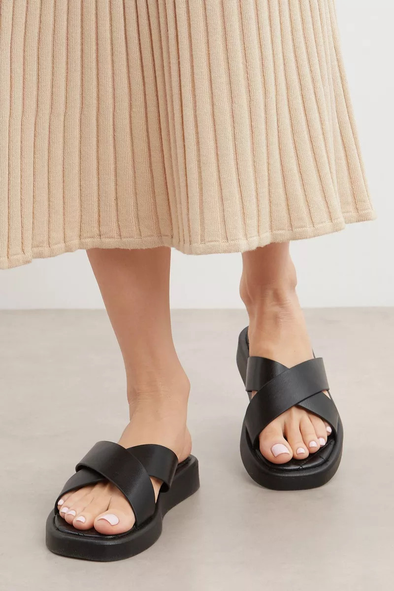 Principles: Fern Cross Over Flat Sandal | Debenhams UK