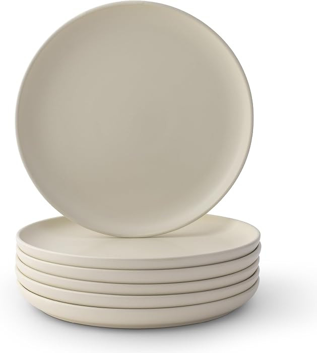 JoyJolt Mesa Stoneware Dinner Plates Set of 6, 10.5\u201d Dish Set, Dishwasher and Microwave Safe... | Amazon (US)
