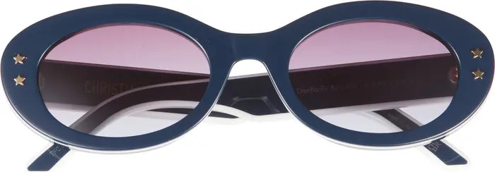 DIOR 'DiorPacific B4I 51mm Oval Sunglasses | Nordstrom | Nordstrom