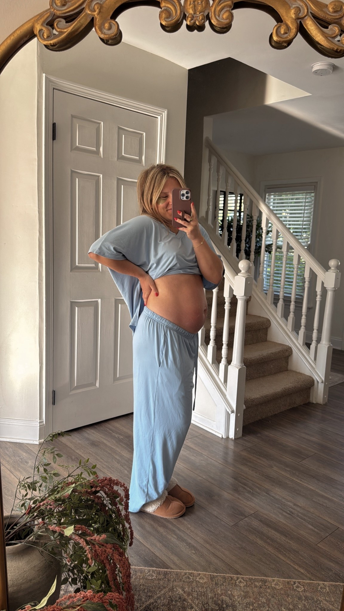 the COMFIEST set that’s ever touched my body🩵☁️✨ wearing a size large for extra room!!

#LTKootd #LTKBump #LTKmorningroutine