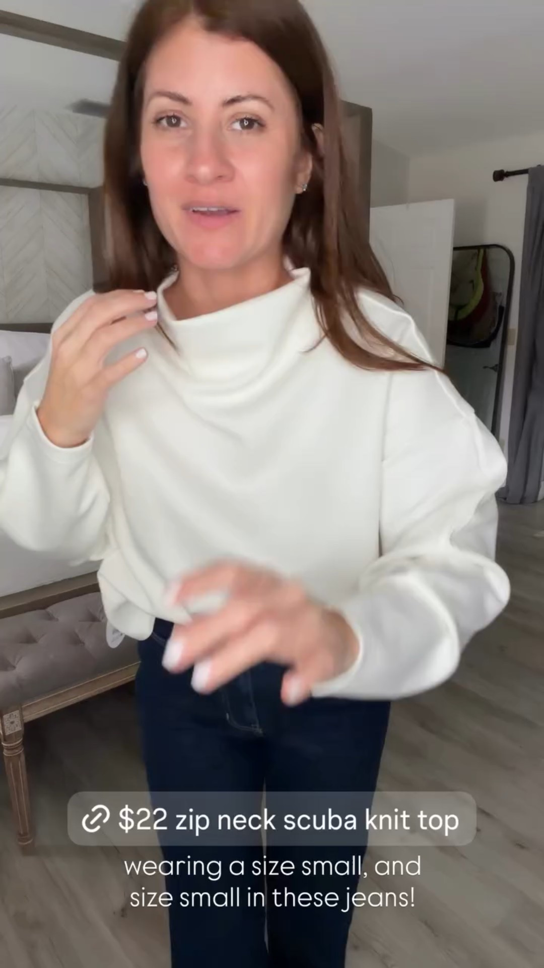 wearing a size small, and size small in these jeans!