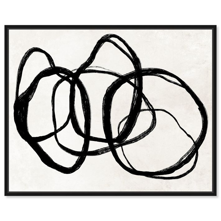 Tangled Rings Framed Canvas Wall Art | West Elm (US)