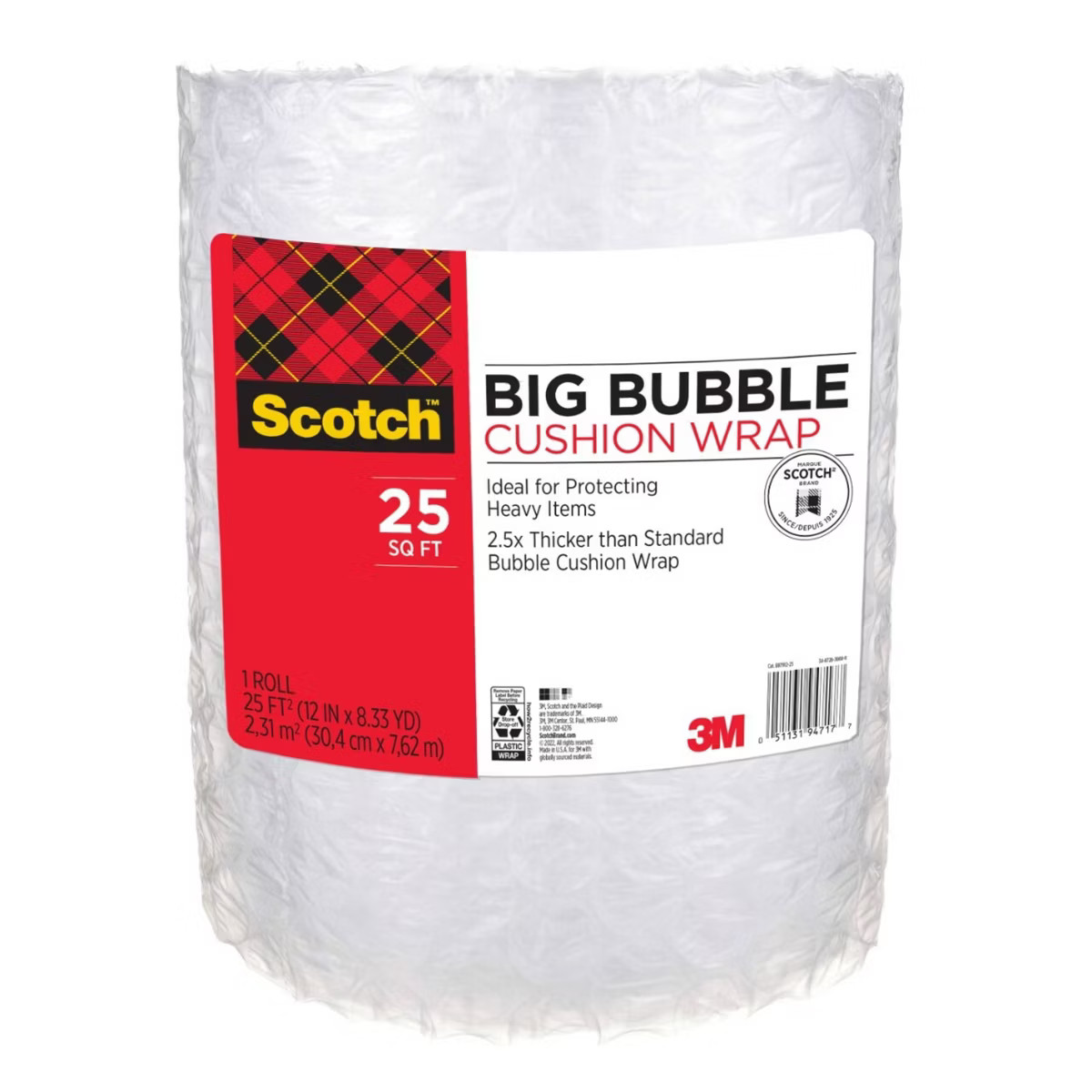 Scotch Big Bubble Cushion Wrap 12" x 25' | Target