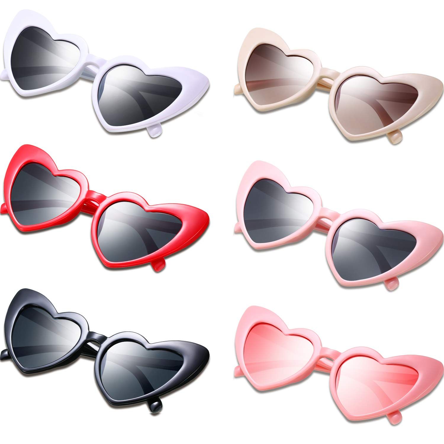 Heart Shaped Sunglasses Vintage Heart Sunglasses Women Retro Eyeglasses for Shopping Traveling Pa... | Amazon (US)