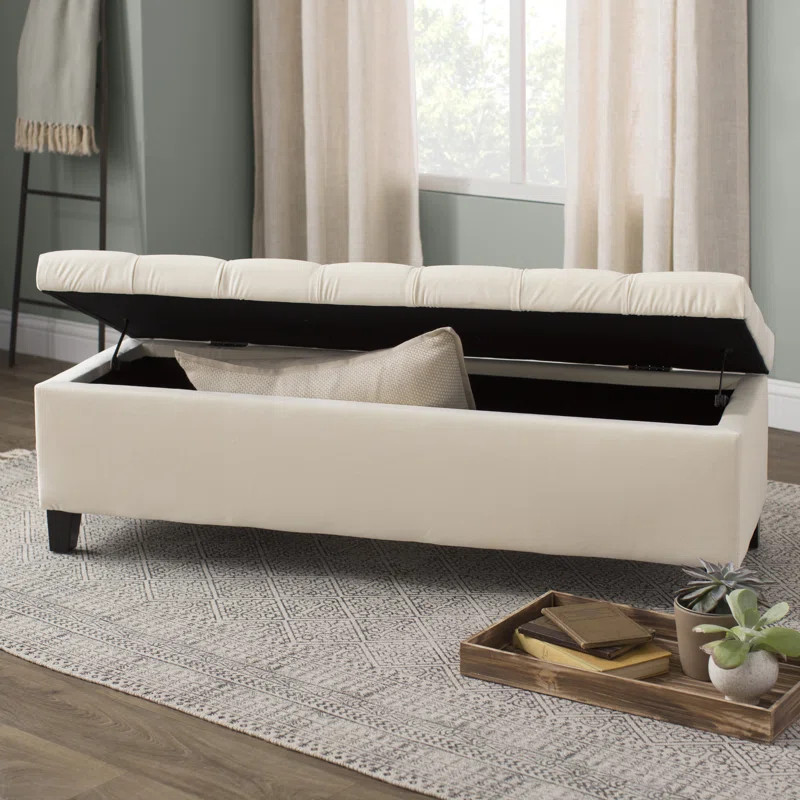 Amalfi Upholstered Flip Top Storage Bench | Wayfair North America