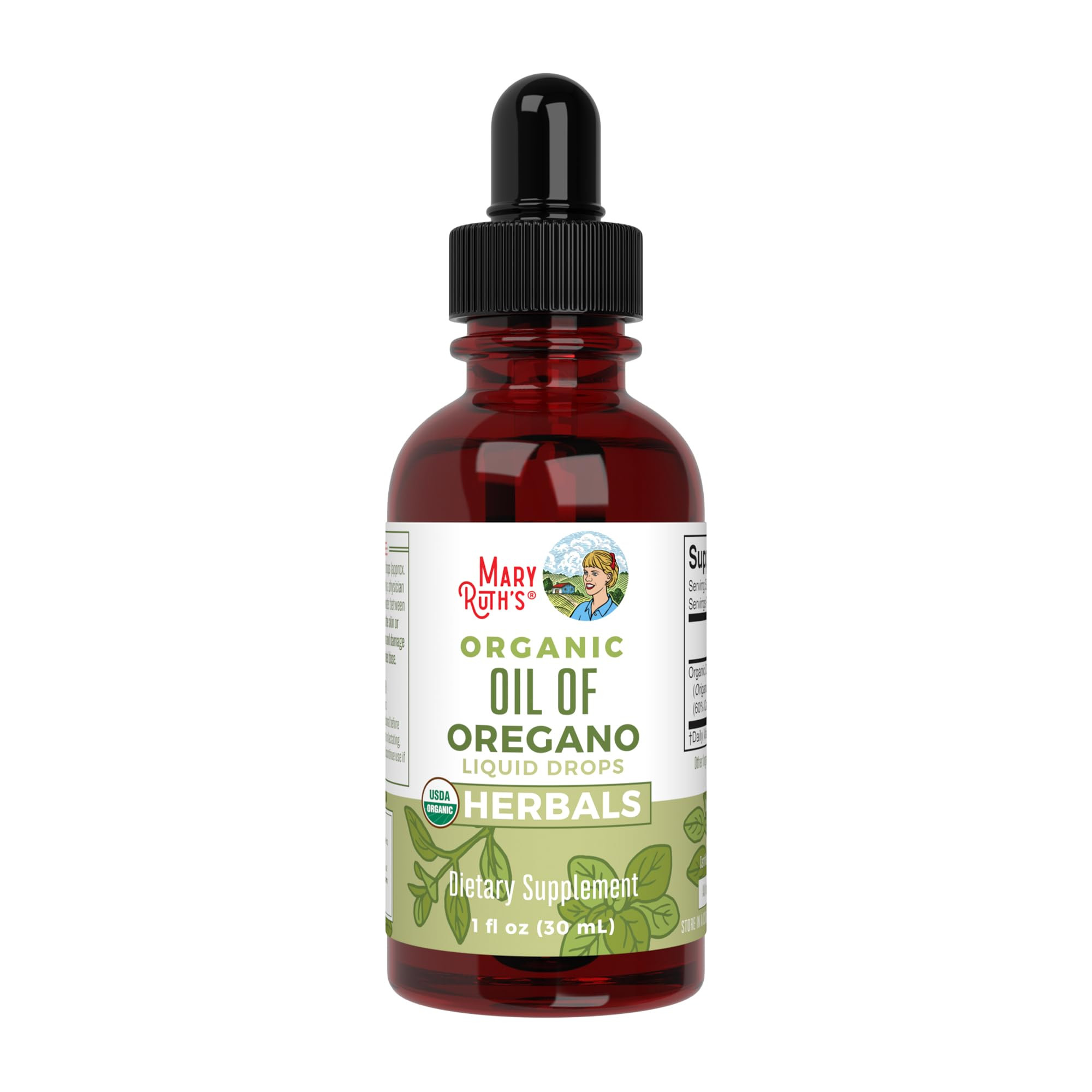 MaryRuth Organics Oregano Oil Drops | 6 Month Supply | USDA Organic Oil of Oregano Liquid | Herba... | Amazon (US)