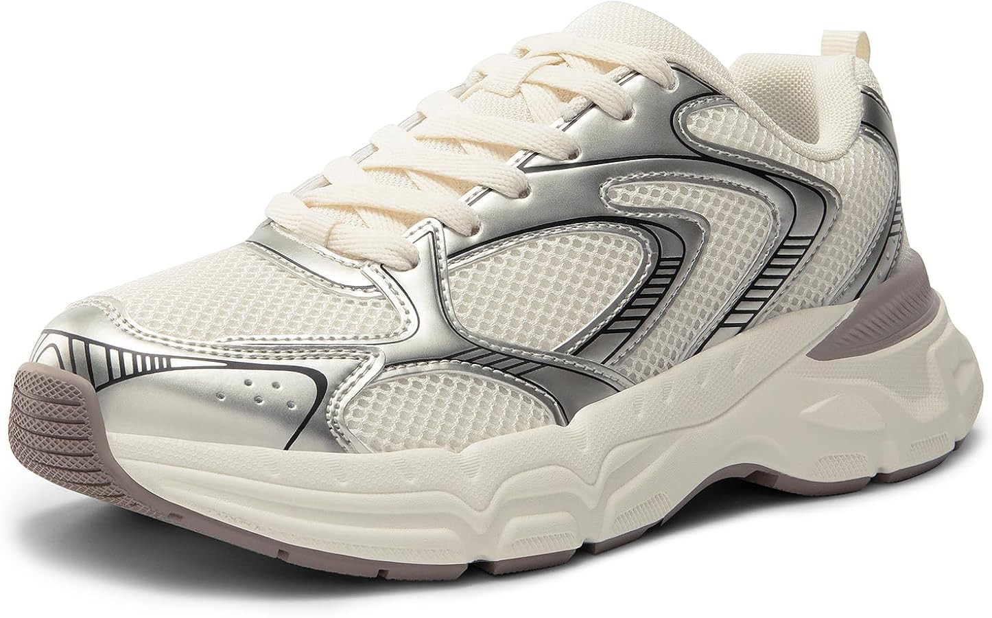 Amazon.com | DREAM PAIRS Women's Platform Chunky Fashion Sneakers Walking Lace-Up Celi Comfortabl... | Amazon (US)