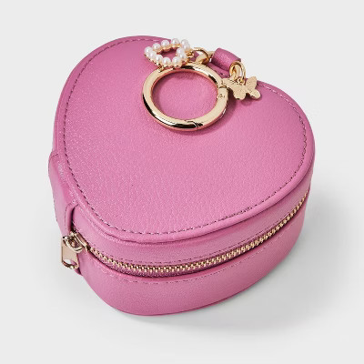 Girls' Heart Shaped Jewelry Organizer - Cat & Jack™ Pink | Target